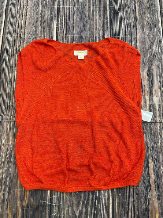 Orange Top Short Sleeve Maeve, Size Xs