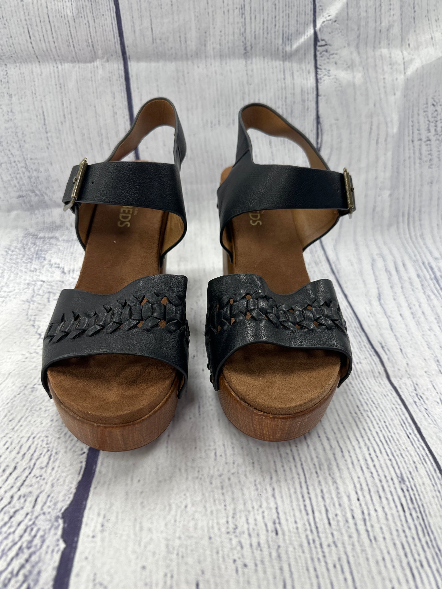 Sandals Heels Block By White Mountain In Black, Size: 8.5