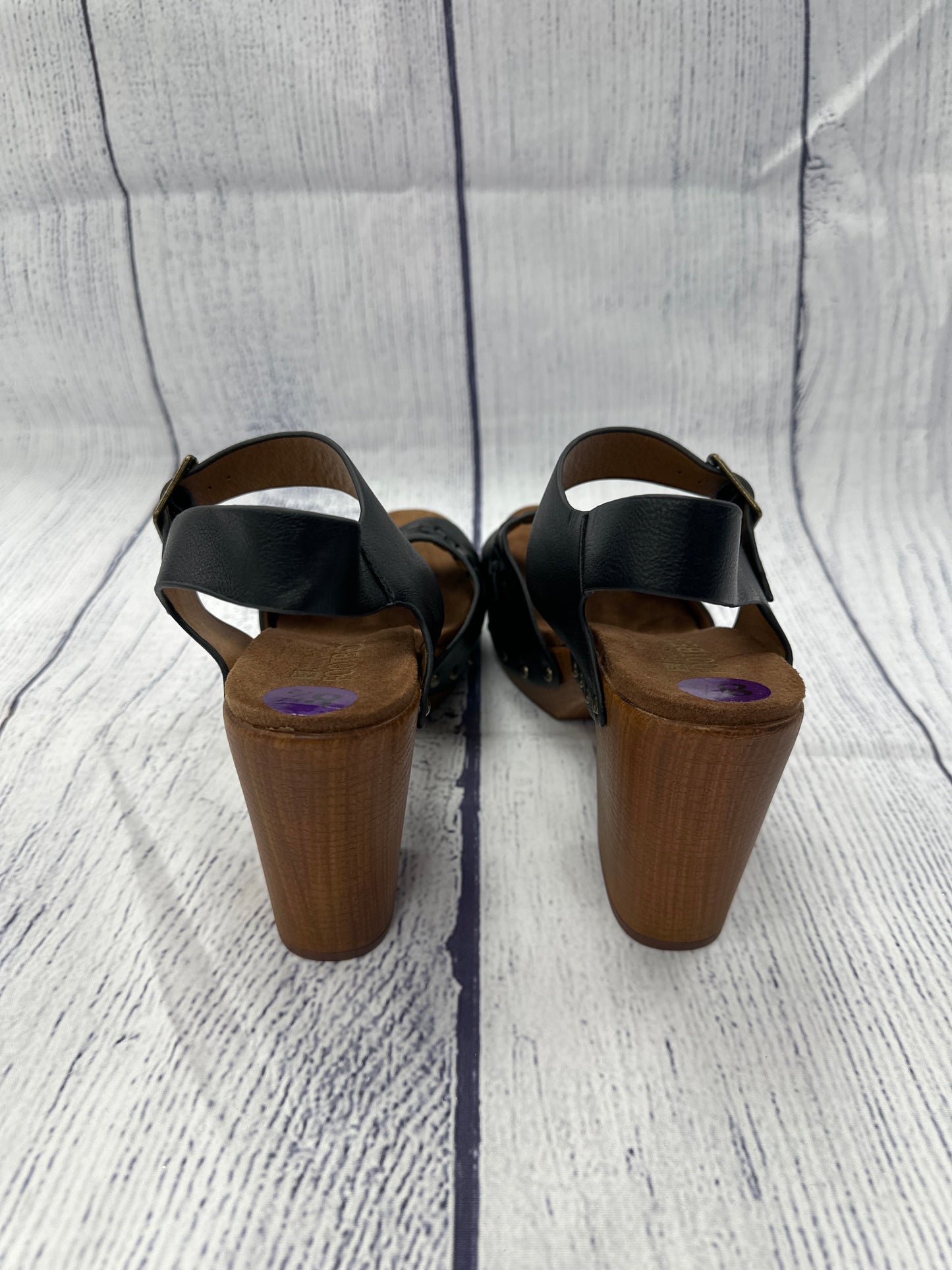 Sandals Heels Block By White Mountain In Black, Size: 8.5