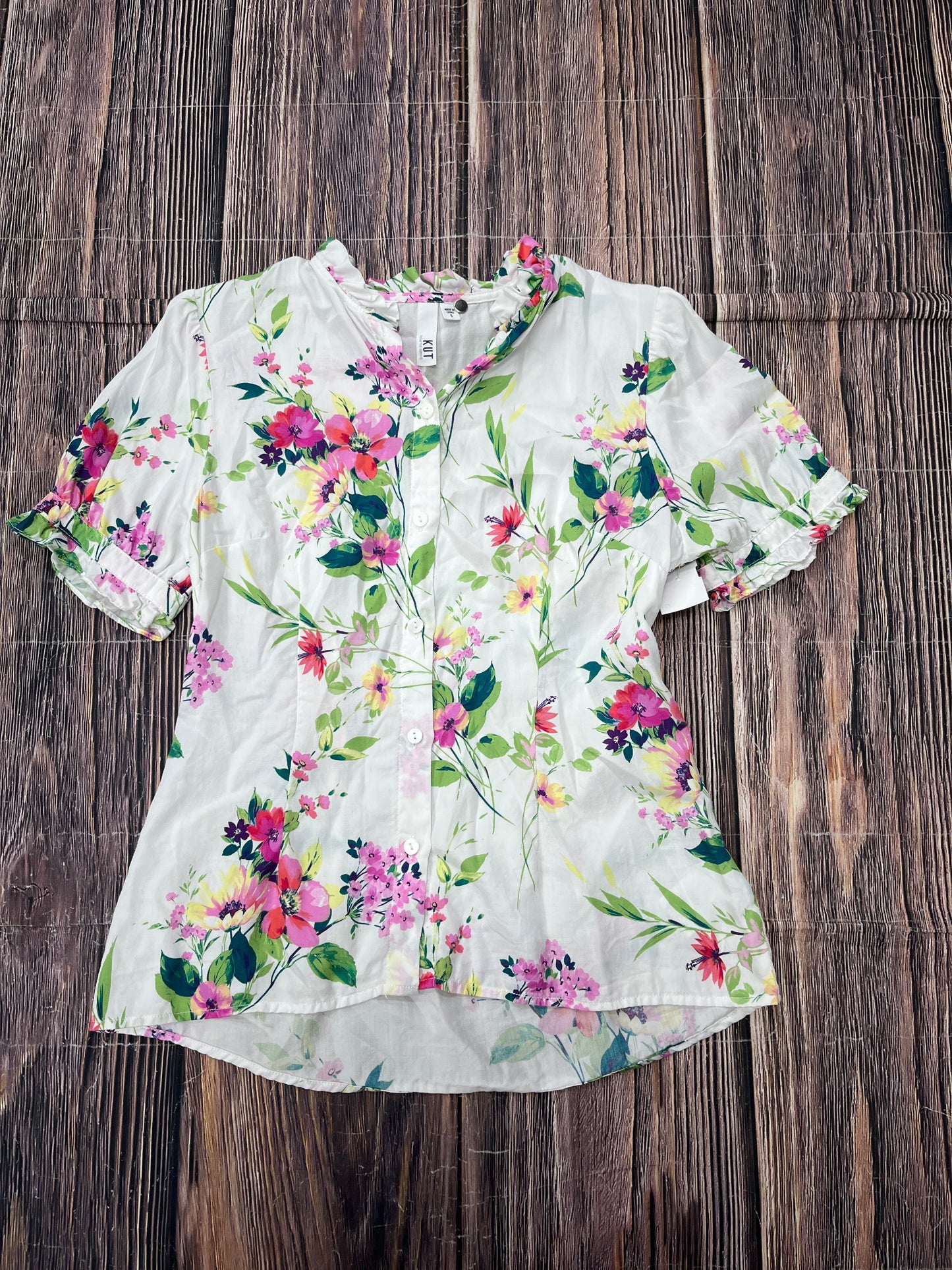 Blouse Short Sleeve By Kut  Size: S