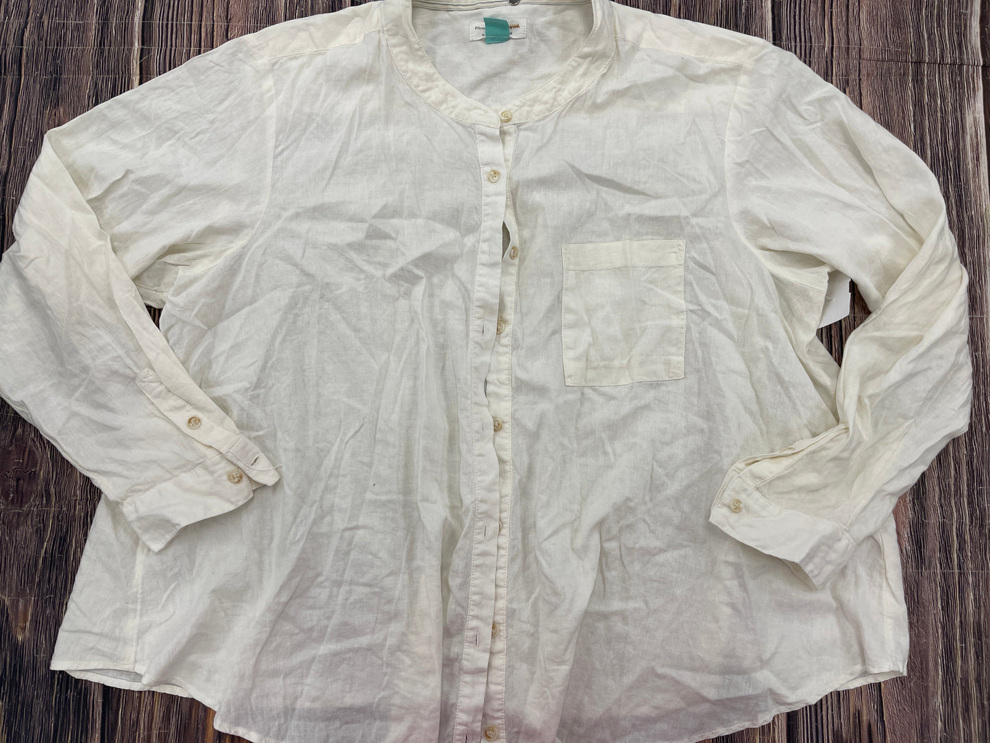 White Top Long Sleeve Pilcro, Size 2x