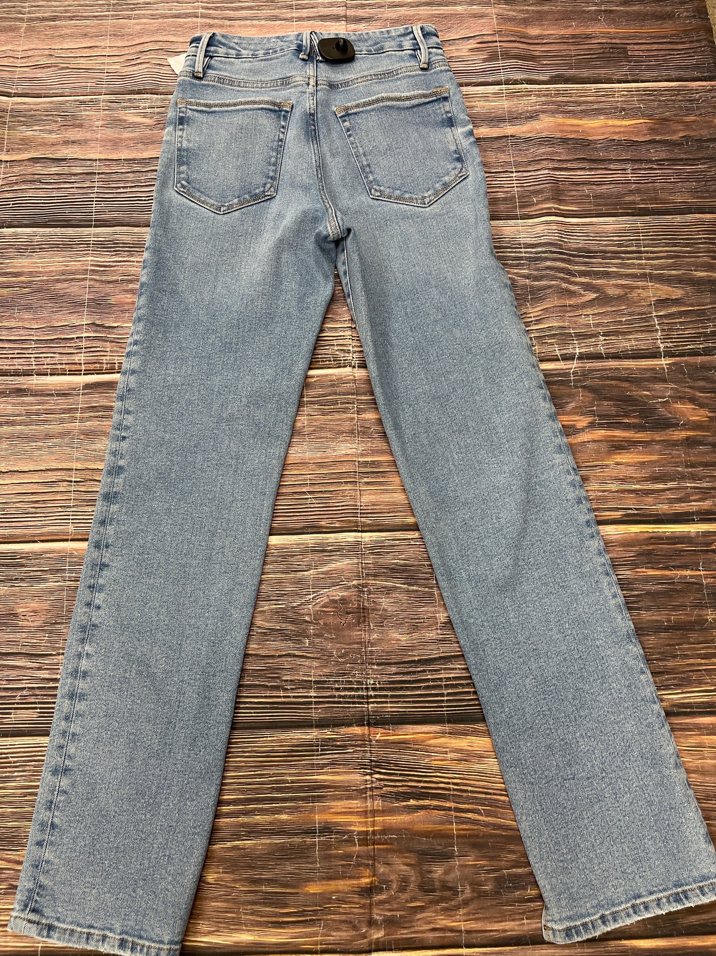 Jeans Skinny By Good American In Blue Denim, Size: 4