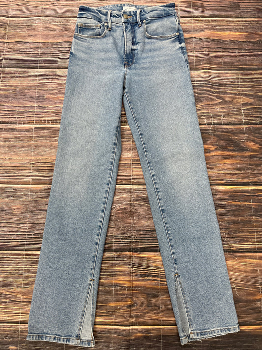 Jeans Skinny By Good American In Blue Denim, Size: 4