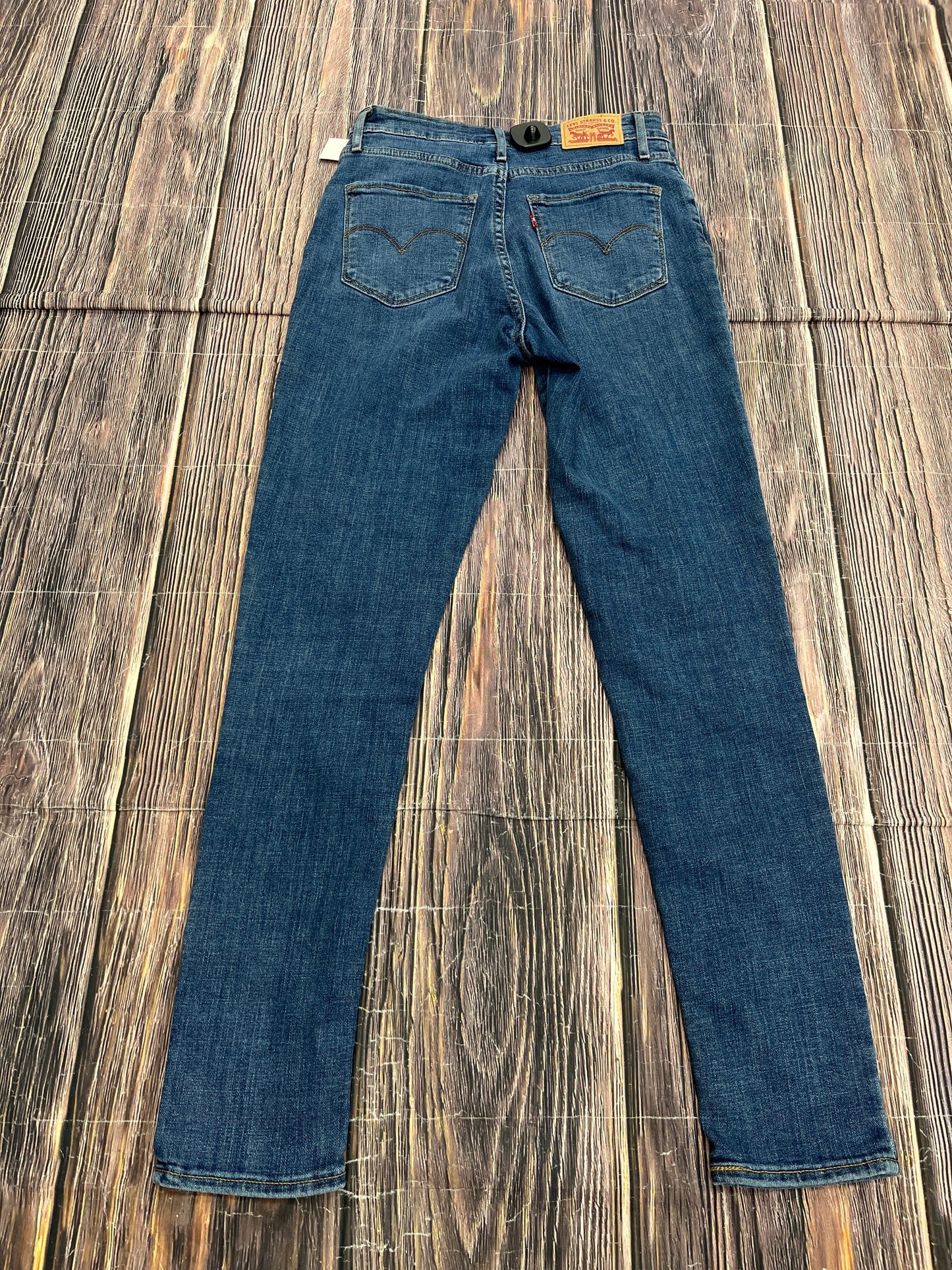 Jeans Skinny By Levis In Blue Denim, Size: 6