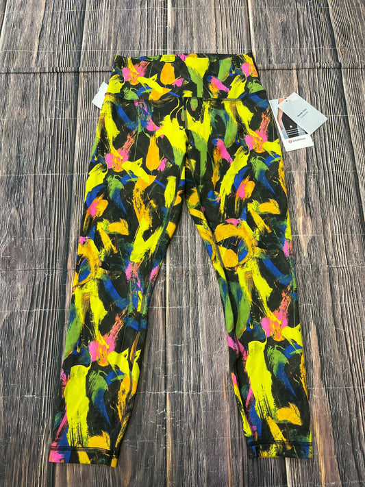 Athletic Leggings By Lululemon In Multi-colored, Size: 10