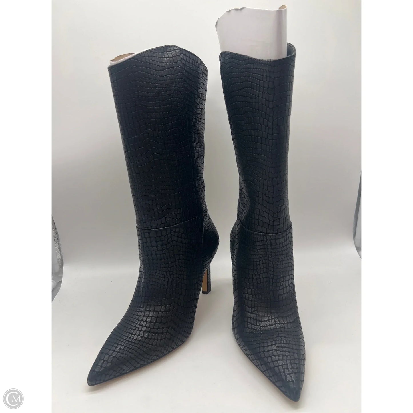 Boots Mid-calf Heels By Vince Camuto In Black, Size: 10