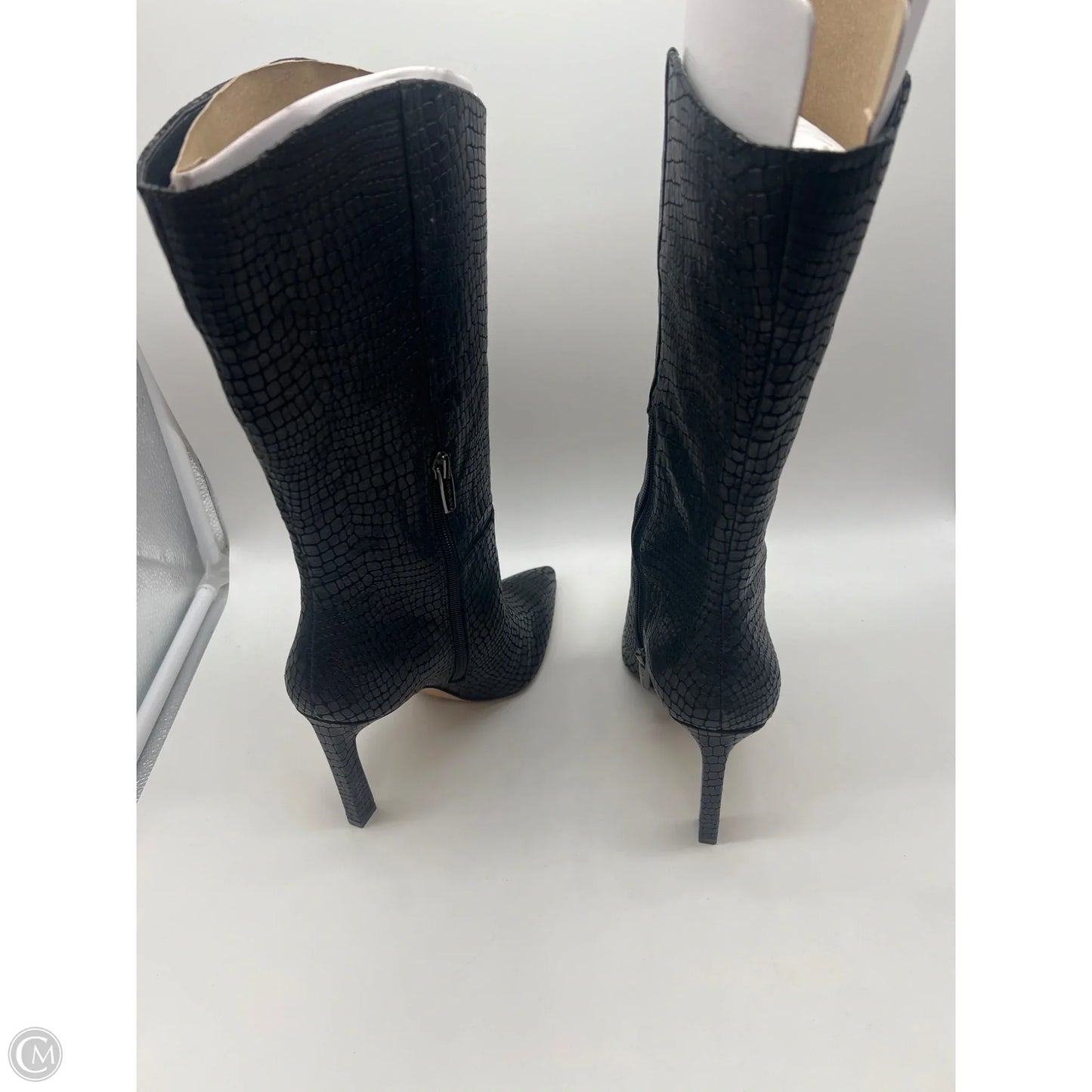 Boots Mid-calf Heels By Vince Camuto In Black, Size: 10