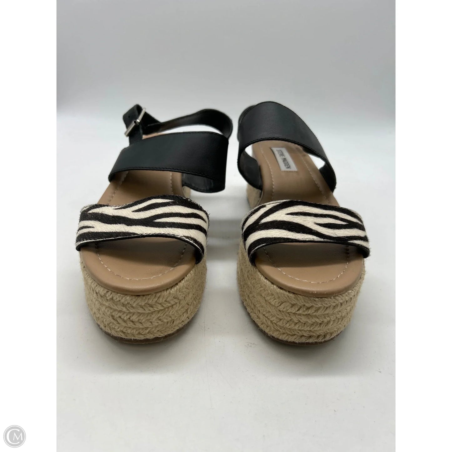 Sandals Heels Platform By Steve Madden In Brown, Size: 8.5