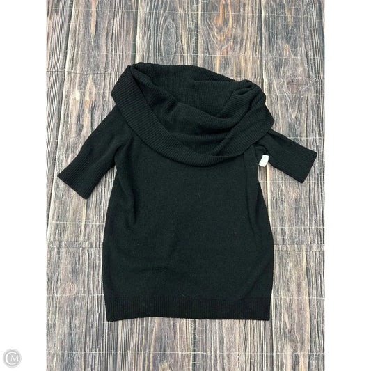 Sweater Short Sleeve By Loft In Black, Size: M