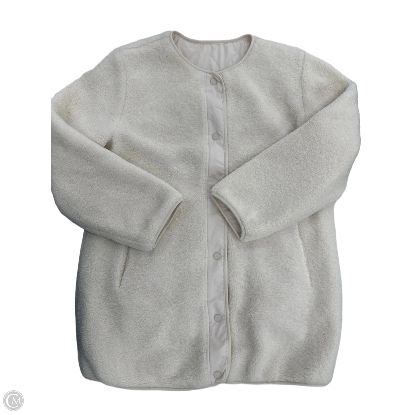 Jacket Faux Fur & Sherpa By Koolaburra By Ugg In Cream, Size: M