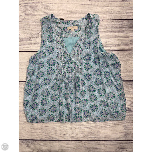 Tank Top By Loft In Blue, Size: 1x