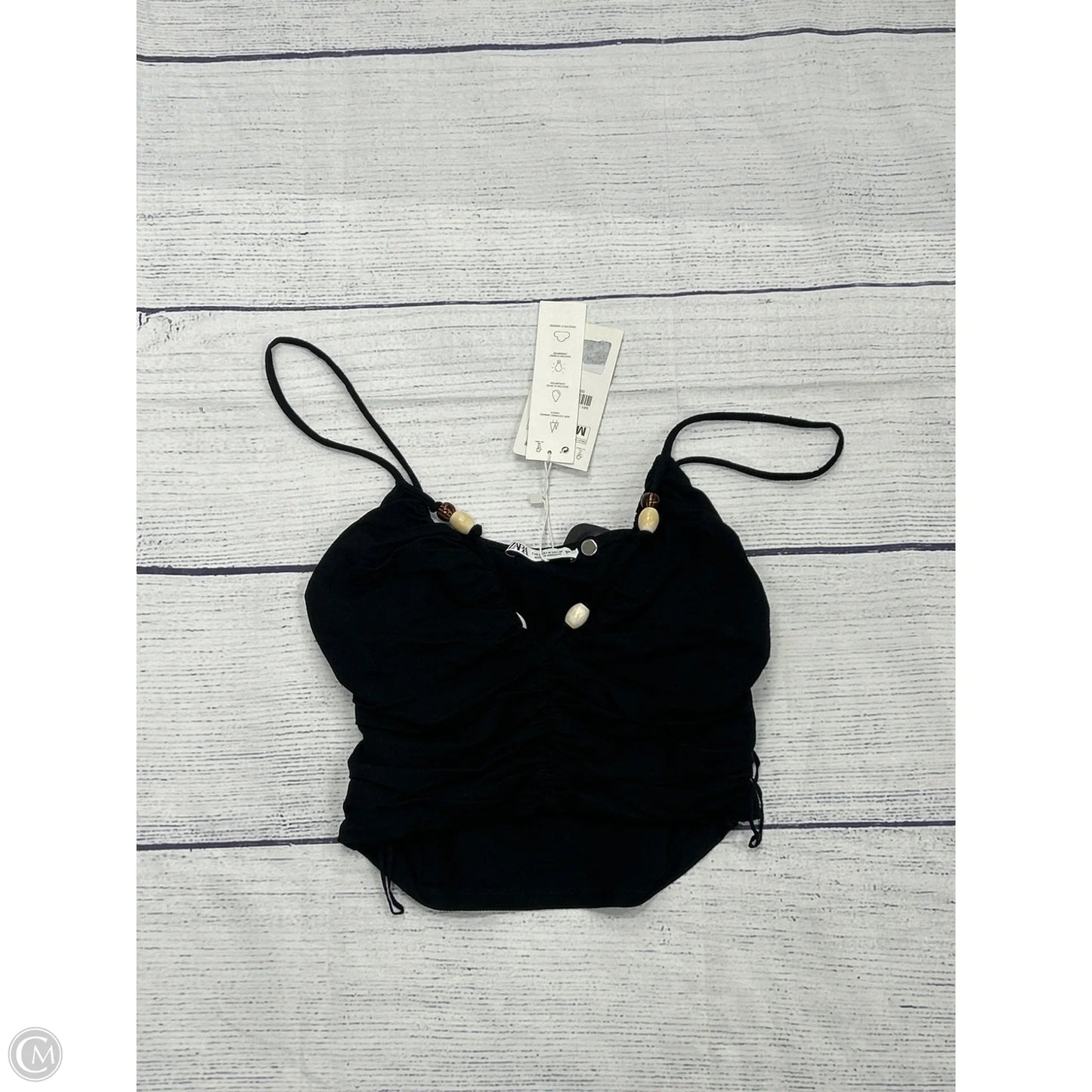 Tank Top By Zara In Black, Size: M