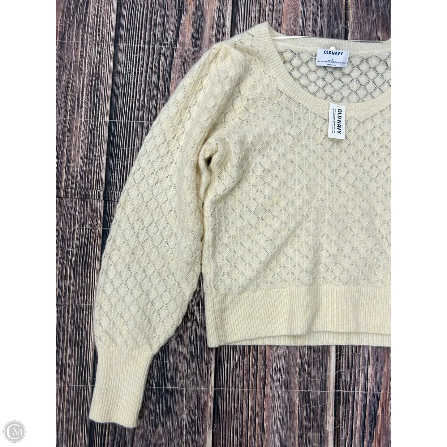 Sweater By Old Navy In Cream, Size: M