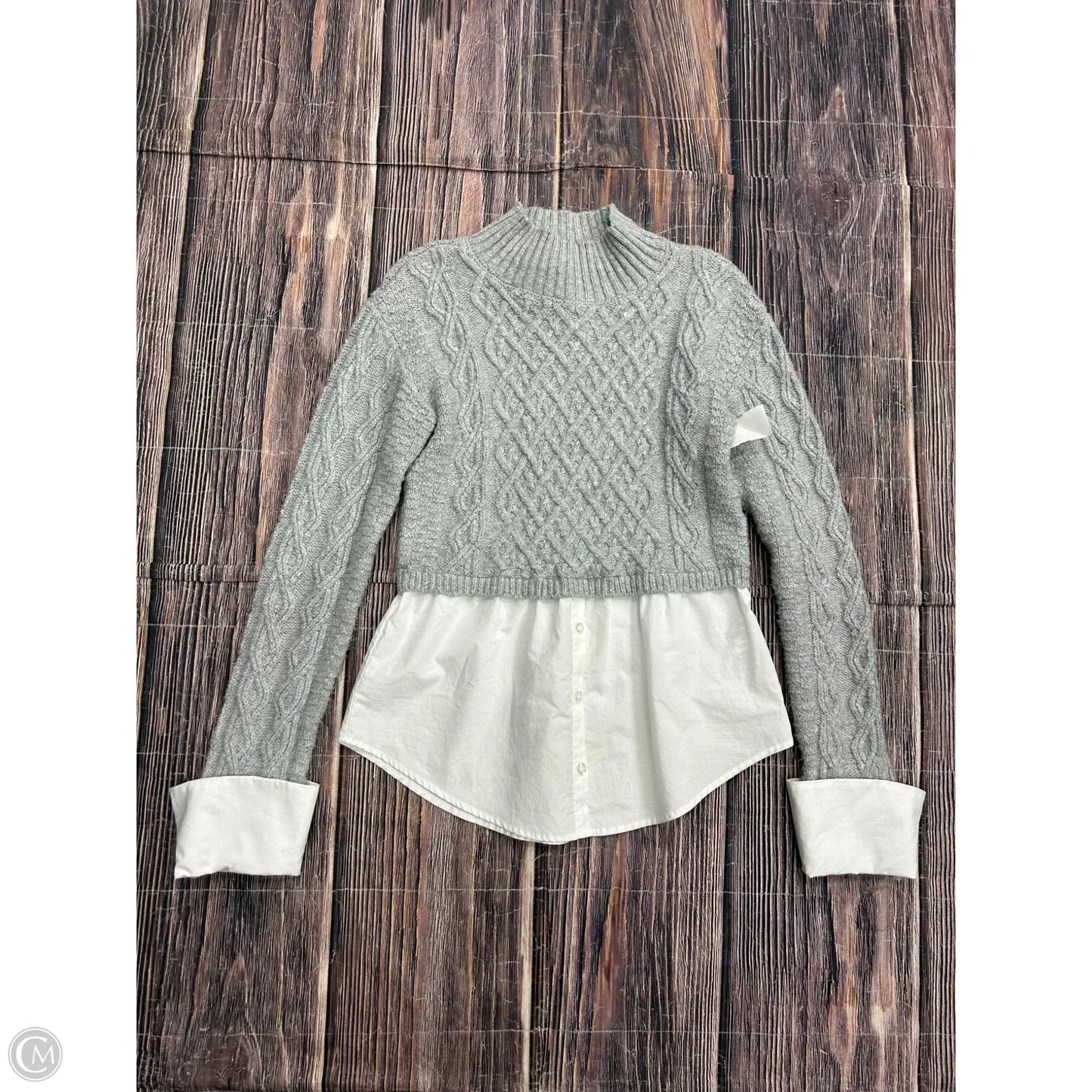 Sweater By Maeve In Grey, Size: Xs