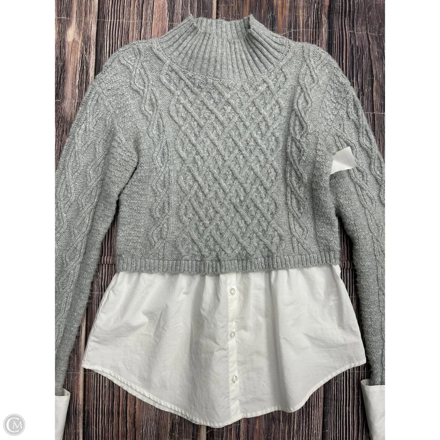 Sweater By Maeve In Grey, Size: Xs