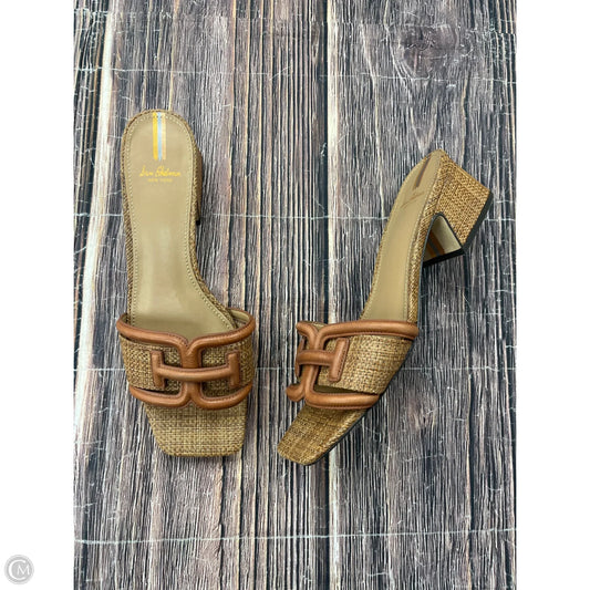 Sandals Heels Block By Sam Edelman In Brown, Size: 9.5