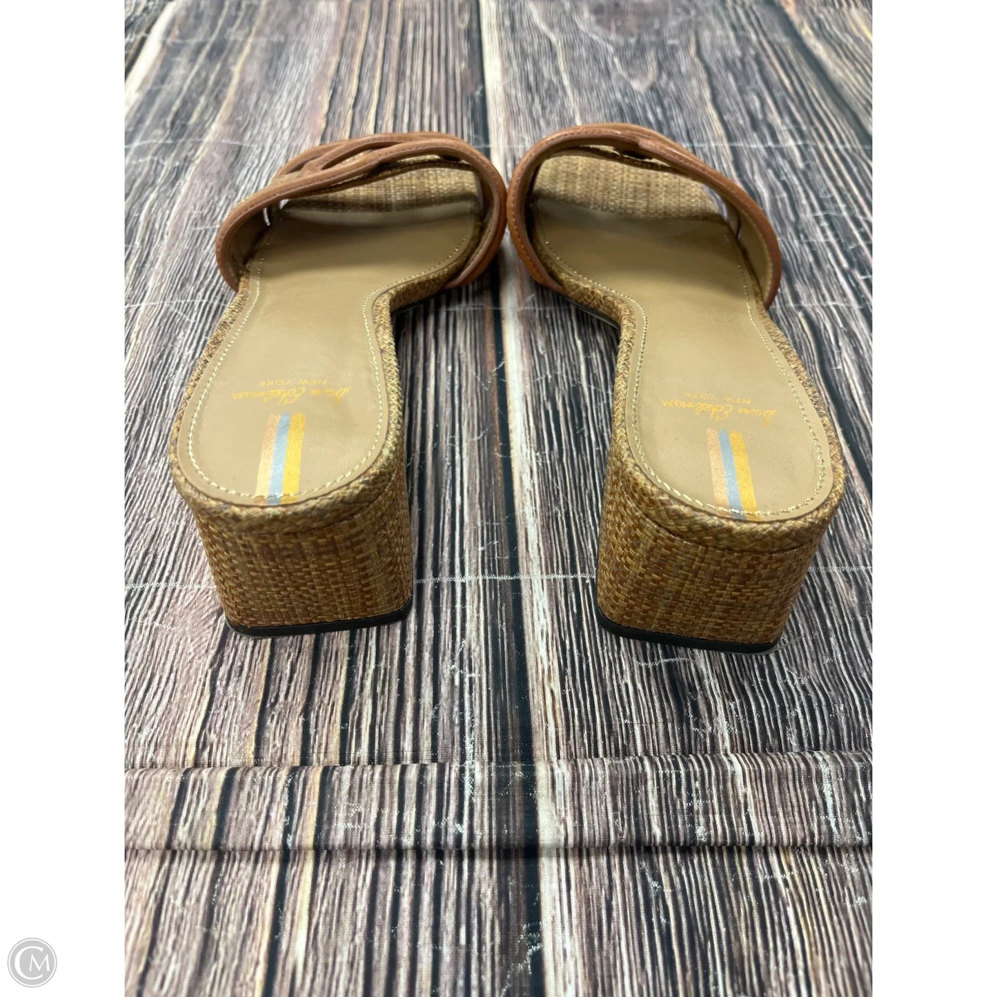 Sandals Heels Block By Sam Edelman In Brown, Size: 9.5