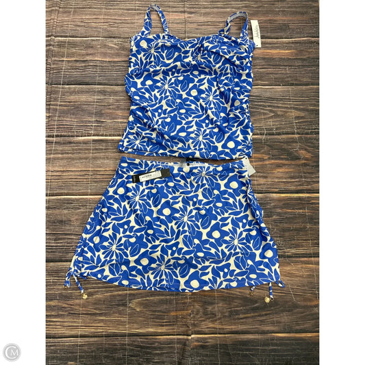 Swimsuit 2pc By Nicole By Nicole Miller In Blue, Size: 1x