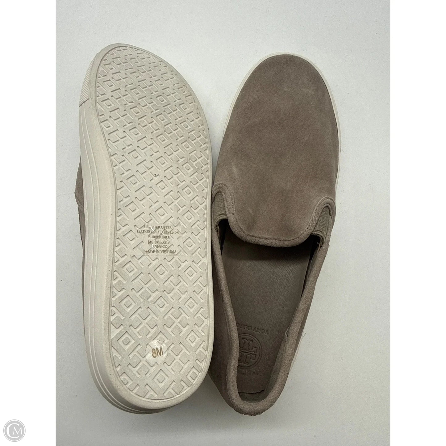 Shoes Designer By Tory Burch In Grey, Size: 8