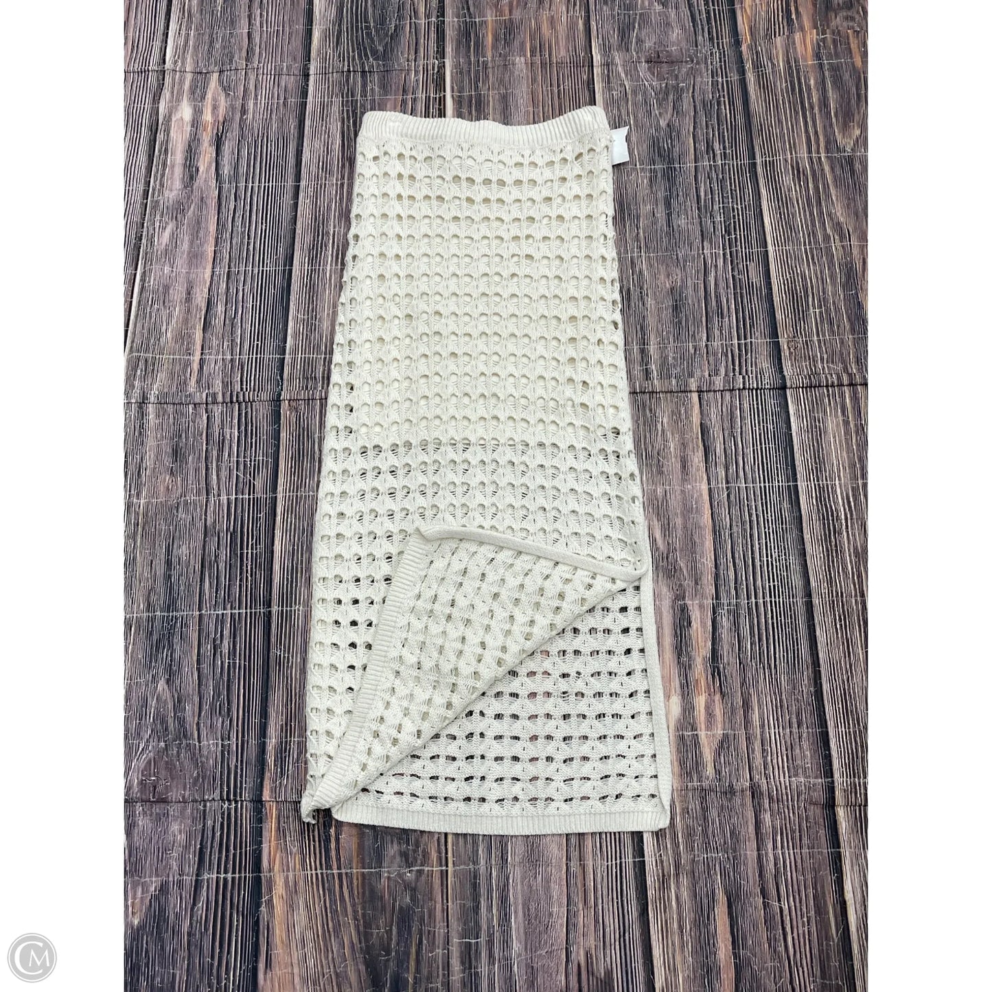 Skirt Maxi By Cmb In Cream, Size: S
