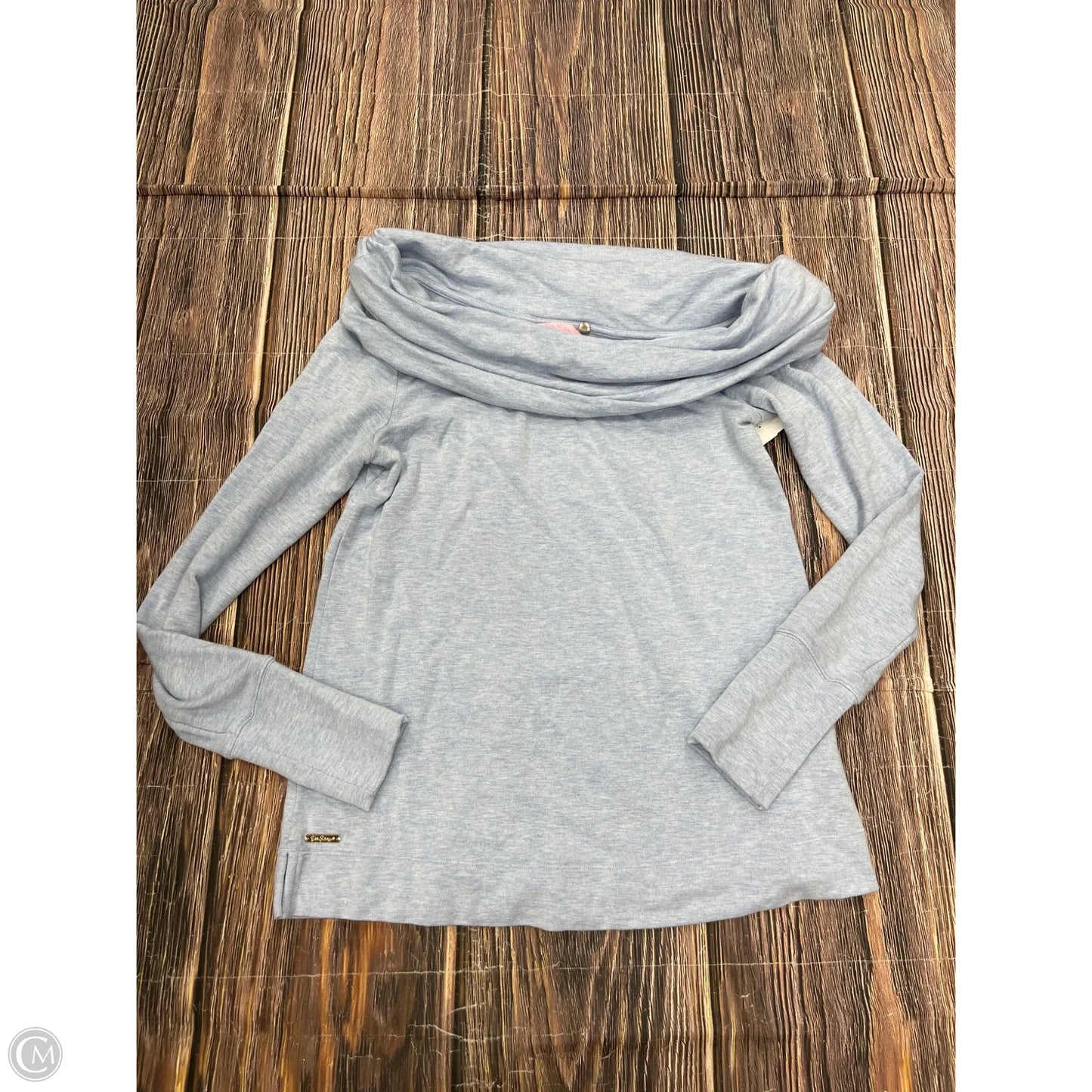 Top Long Sleeve Designer By Lilly Pulitzer In Blue, Size: S