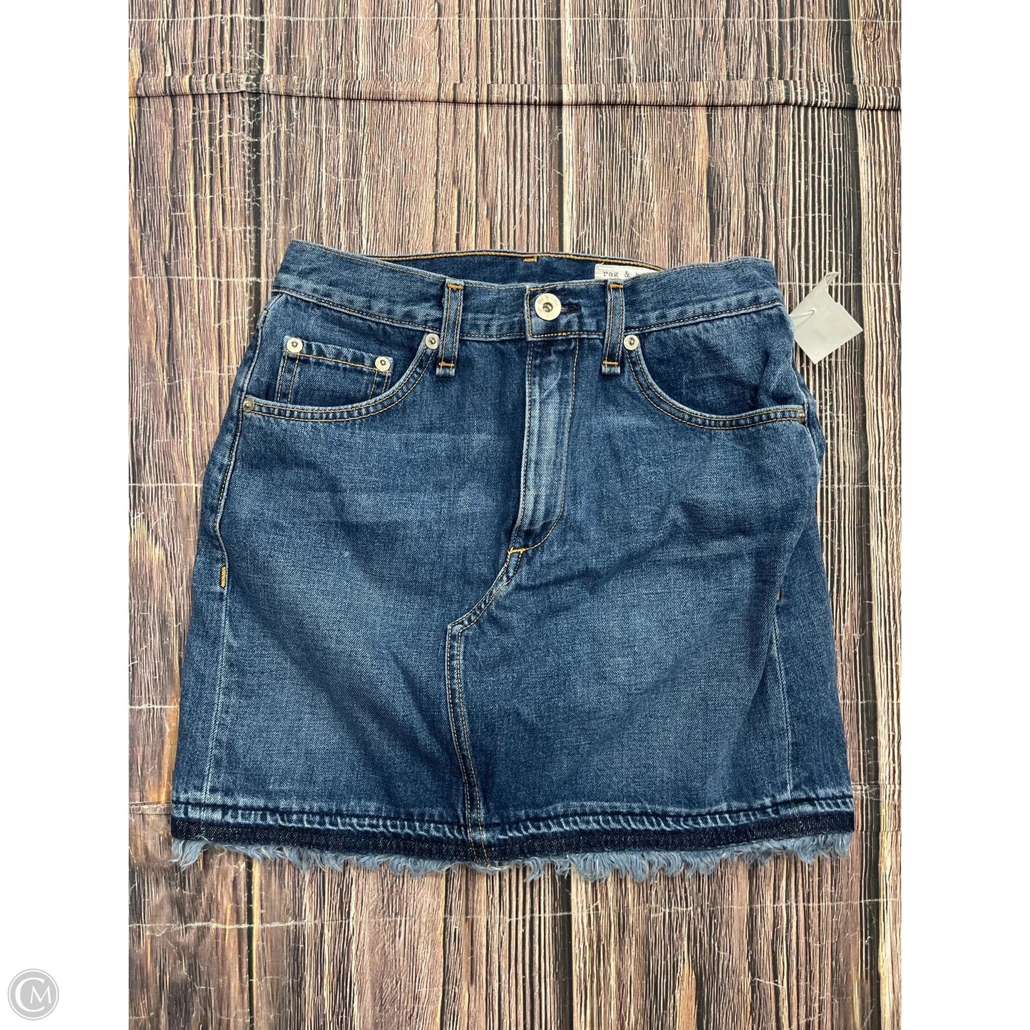 Skirt Mini & Short By Rag & Bones Jeans In Blue Denim, Size: 0