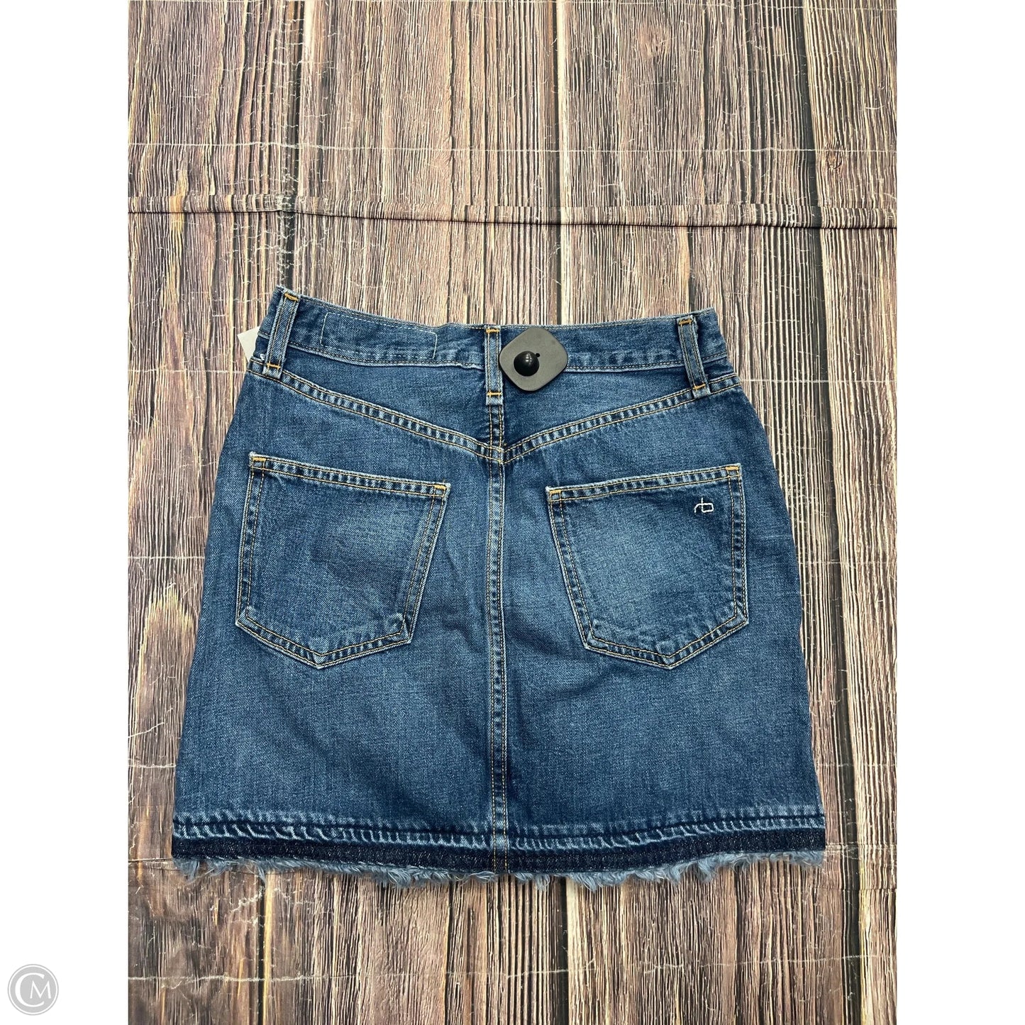 Skirt Mini & Short By Rag & Bones Jeans In Blue Denim, Size: 0