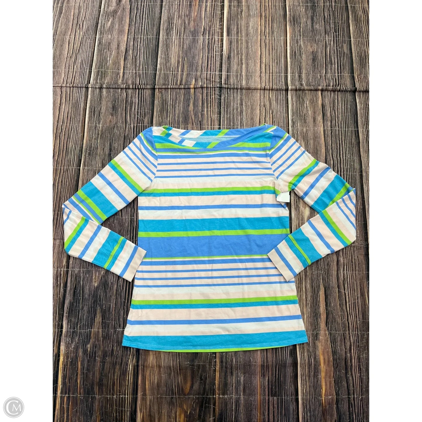 Top Long Sleeve Designer By Lilly Pulitzer In Blue, Size: M