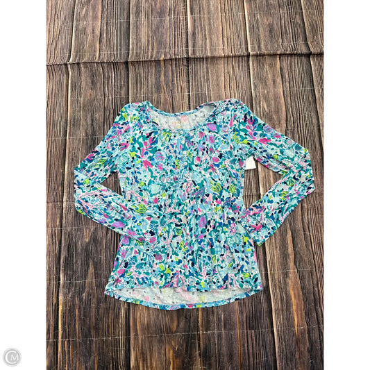 Top Long Sleeve Designer By Lilly Pulitzer In Blue, Size: M