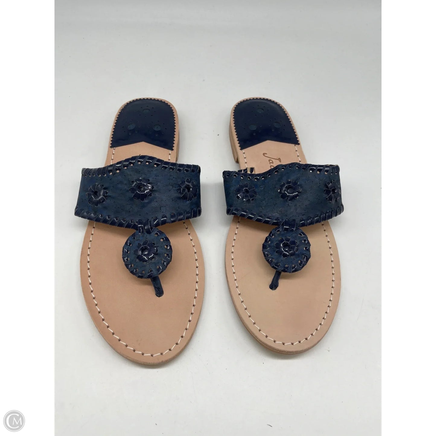 Sandals Flip Flops By Jack Rogers In Navy, Size: 9