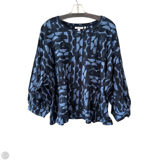 Top Long Sleeve By Chicos In Blue, Size: Xl