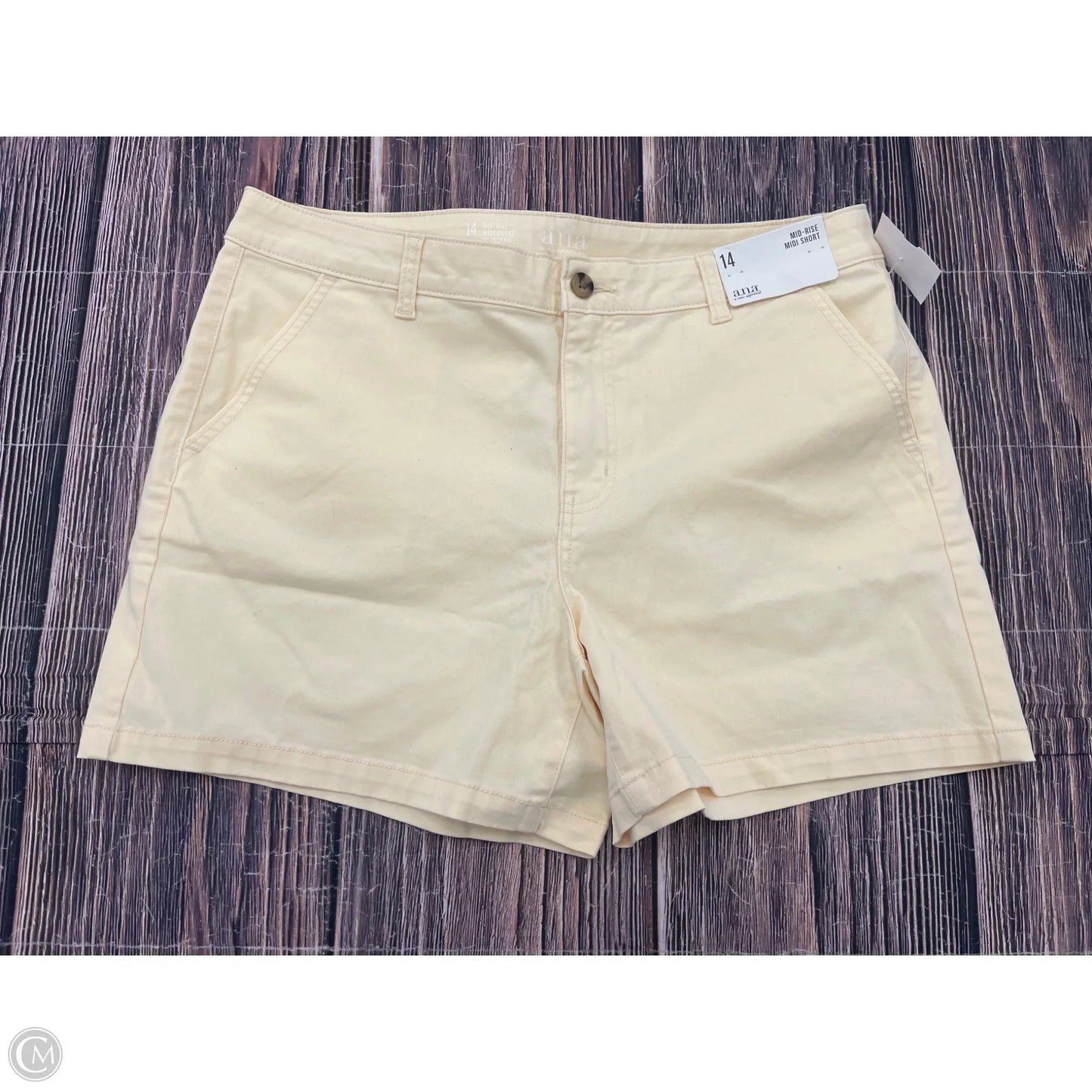 Shorts By Ana In Yellow, Size: 14