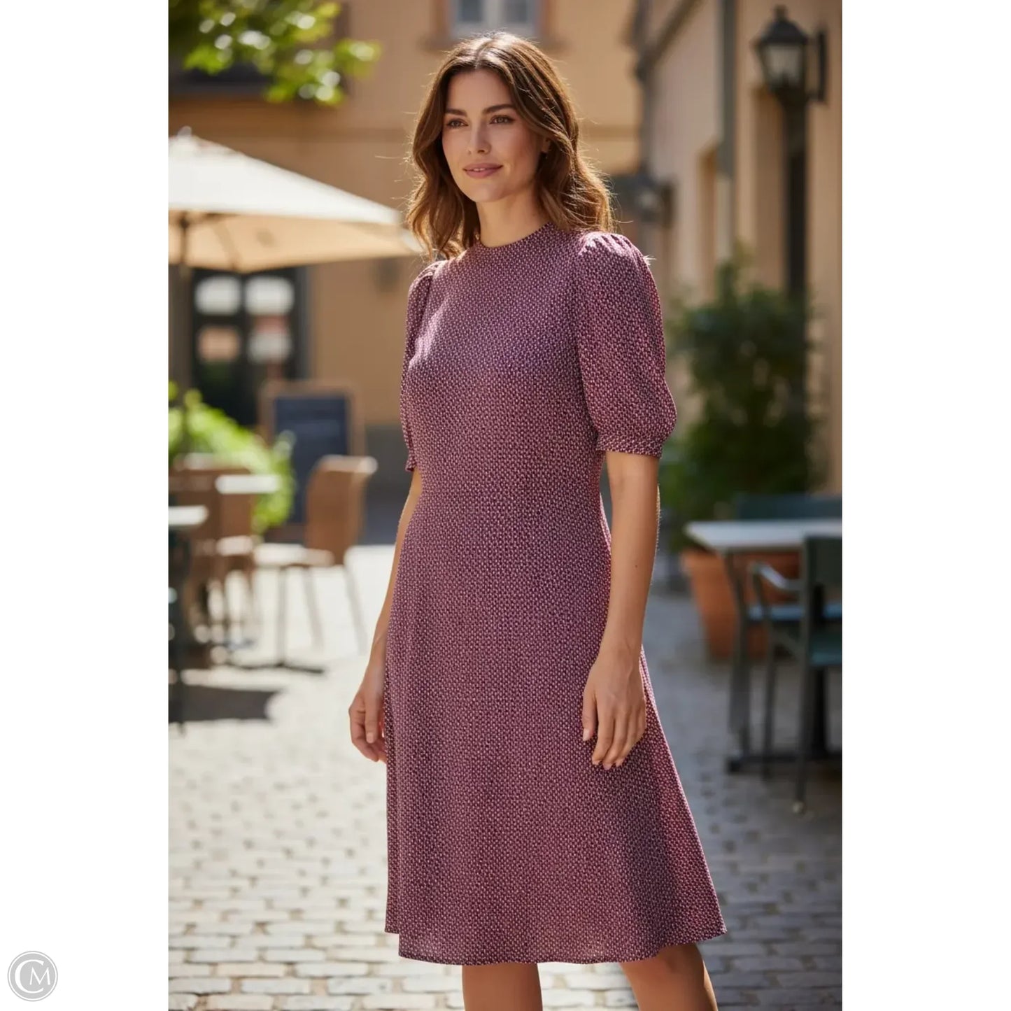 Dress Casual Midi By Leith In Pink, Size: S