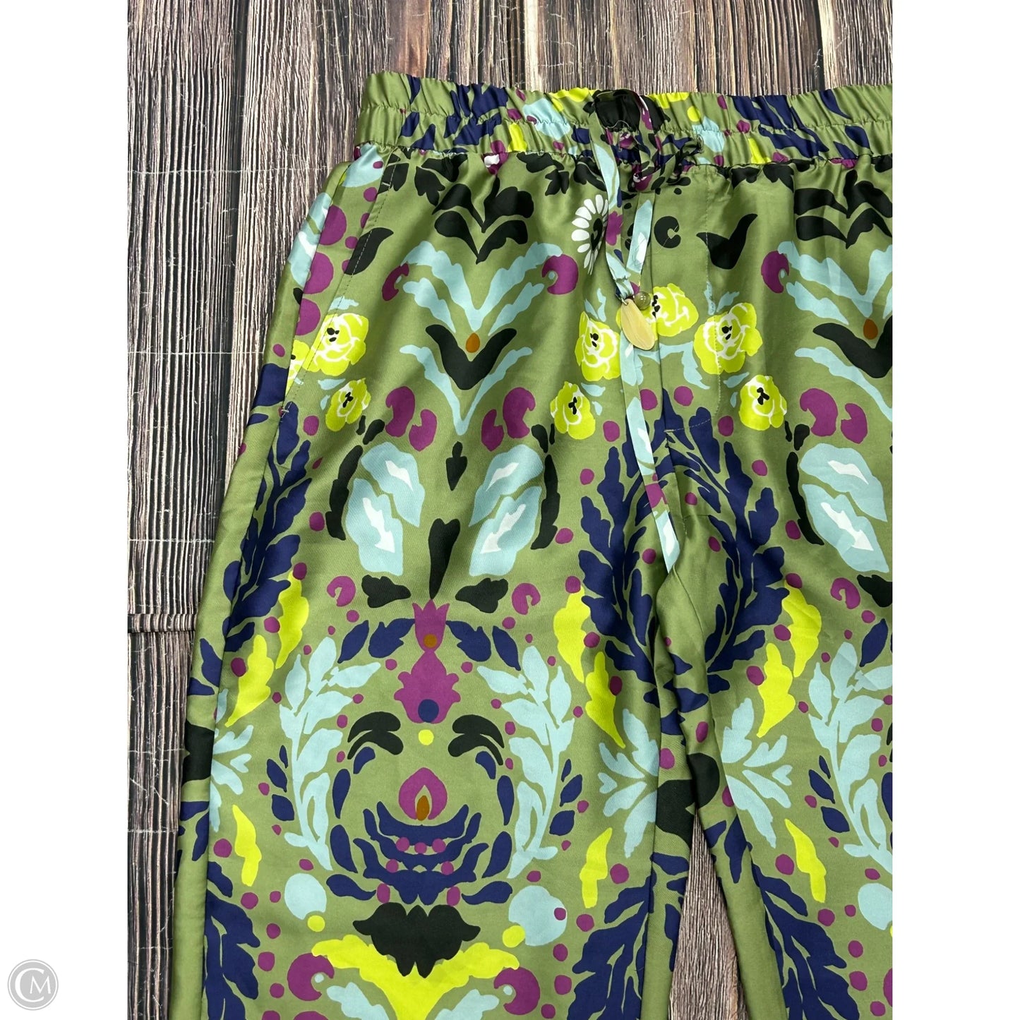 Pants Wide Leg By Zara In Green, Size: Xl