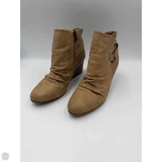 Boots Ankle Heels By Blowfish In Tan, Size: 7