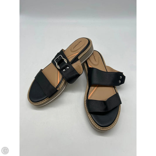 Sandals Flats By Hush Puppies In Black, Size: 8.5