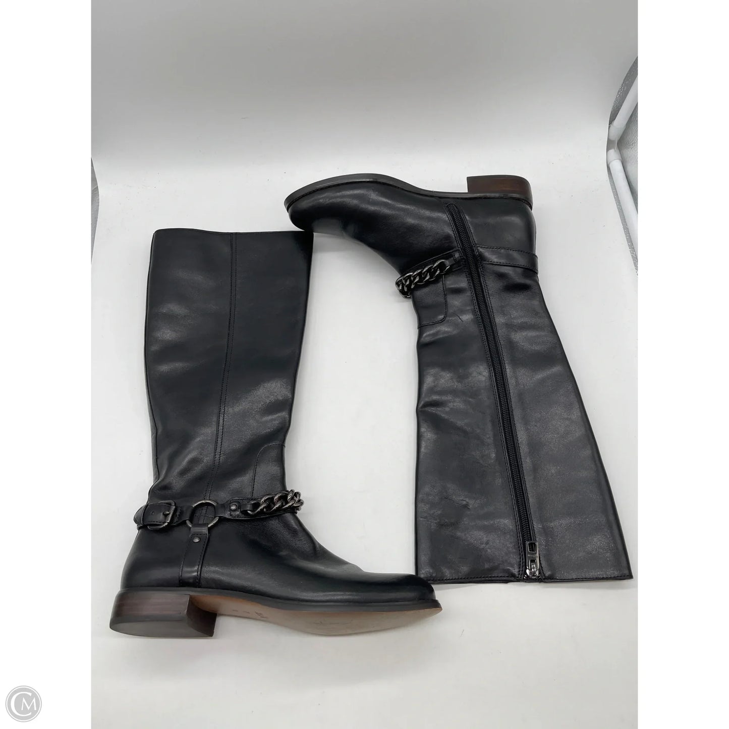 Boots Designer By Coach In Black, Size: 7