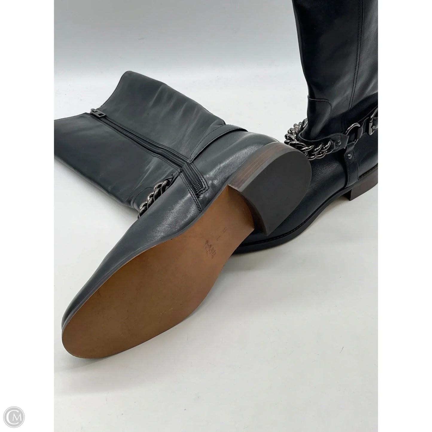 Boots Designer By Coach In Black, Size: 7