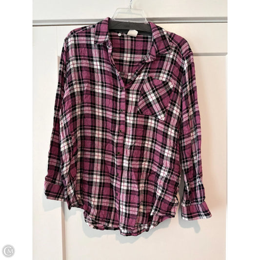 Top Long Sleeve By Good Hart In Purple, Size: S