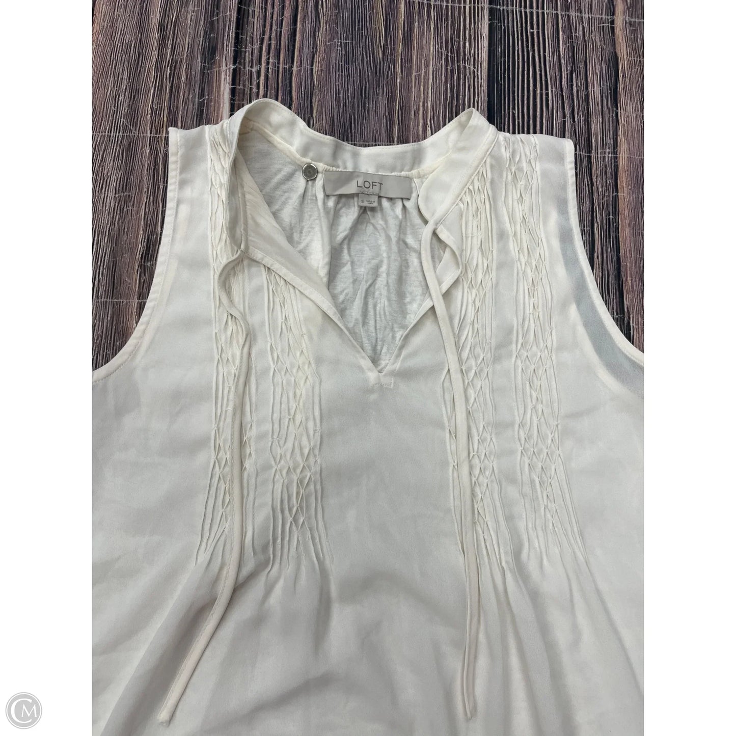 Tank Top By Loft In Cream, Size: S