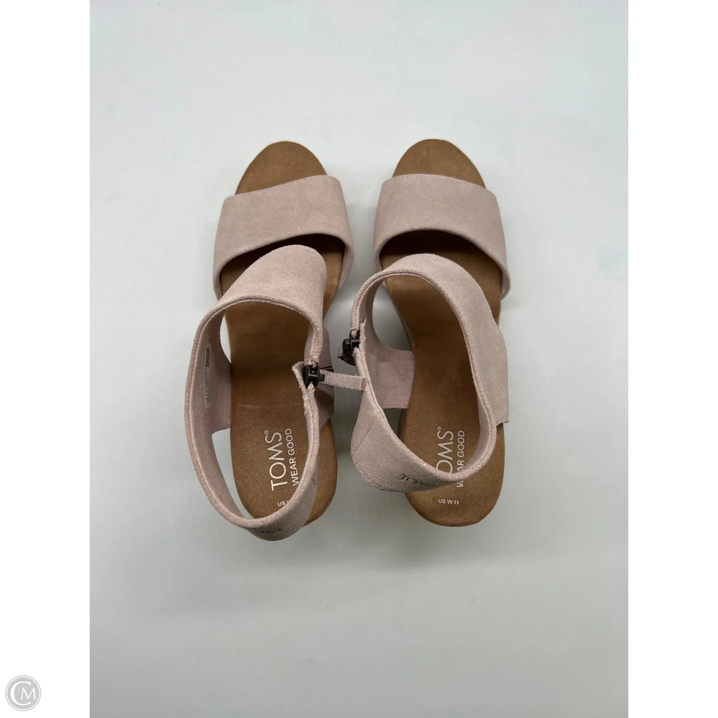 Sandals Heels Block By Toms In Pink, Size: 11