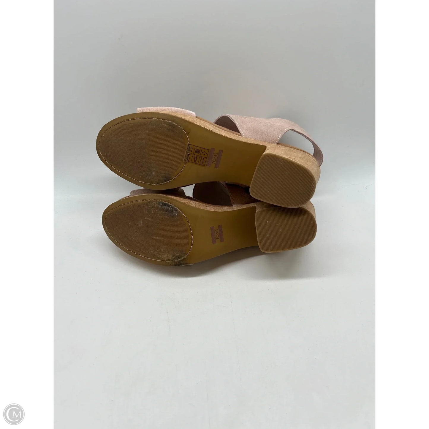 Sandals Heels Block By Toms In Pink, Size: 11