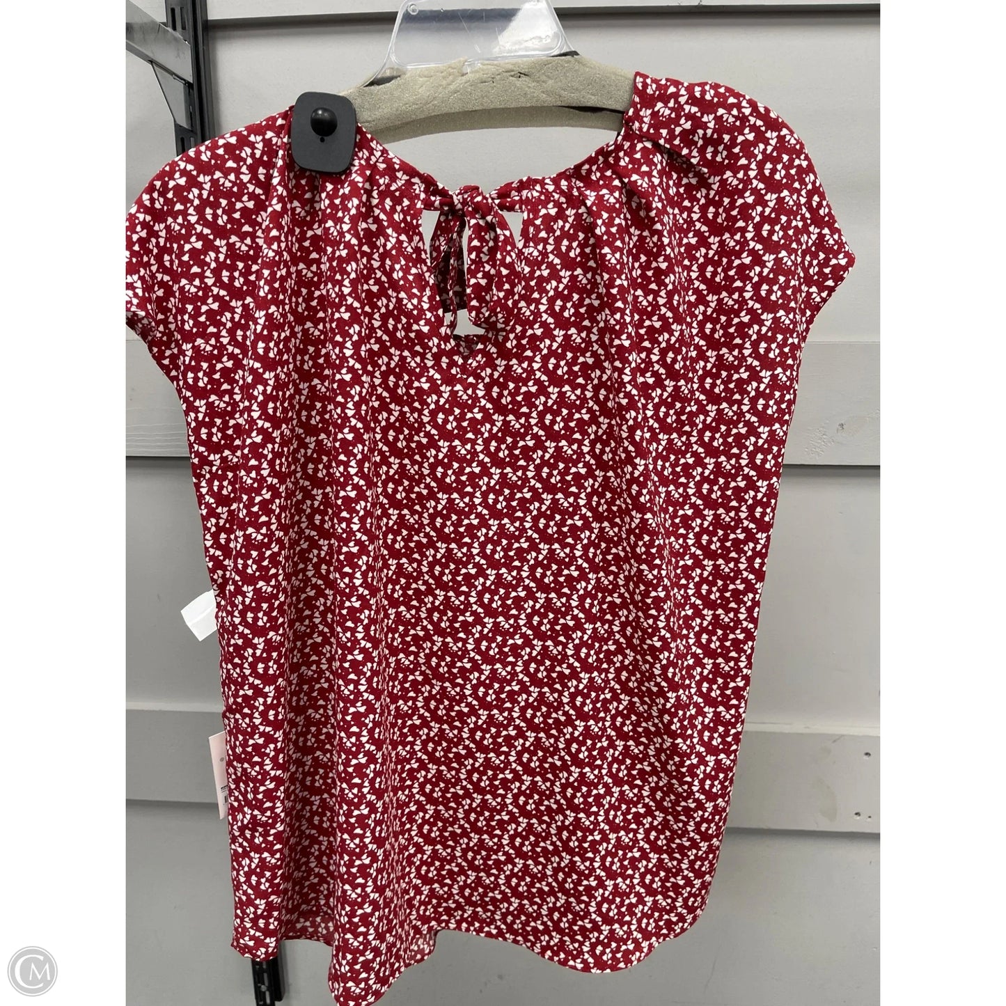 Top Short Sleeve By Lc Lauren Conrad In Red, Size: 1x