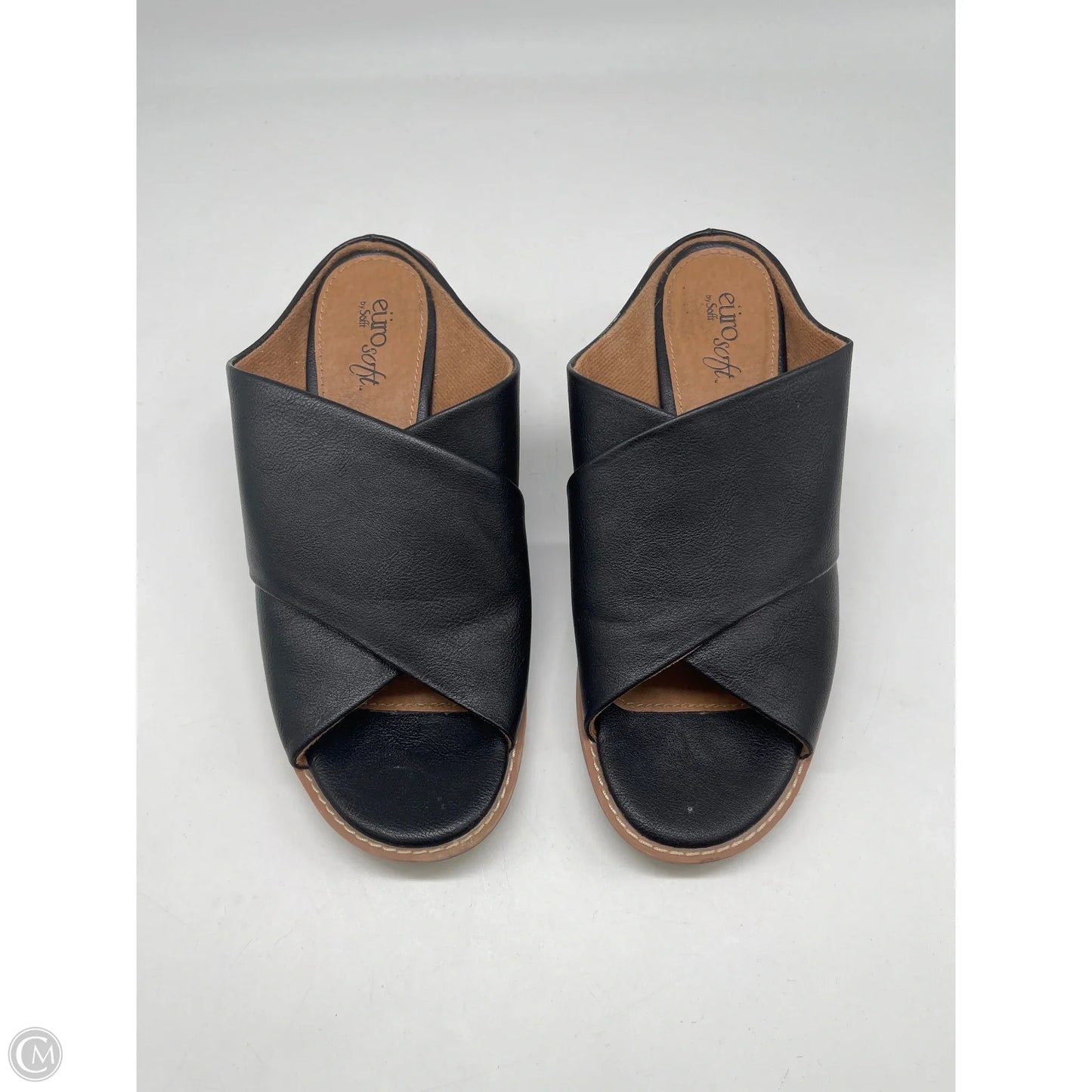 Sandals Flats By Sofft In Black, Size: 8