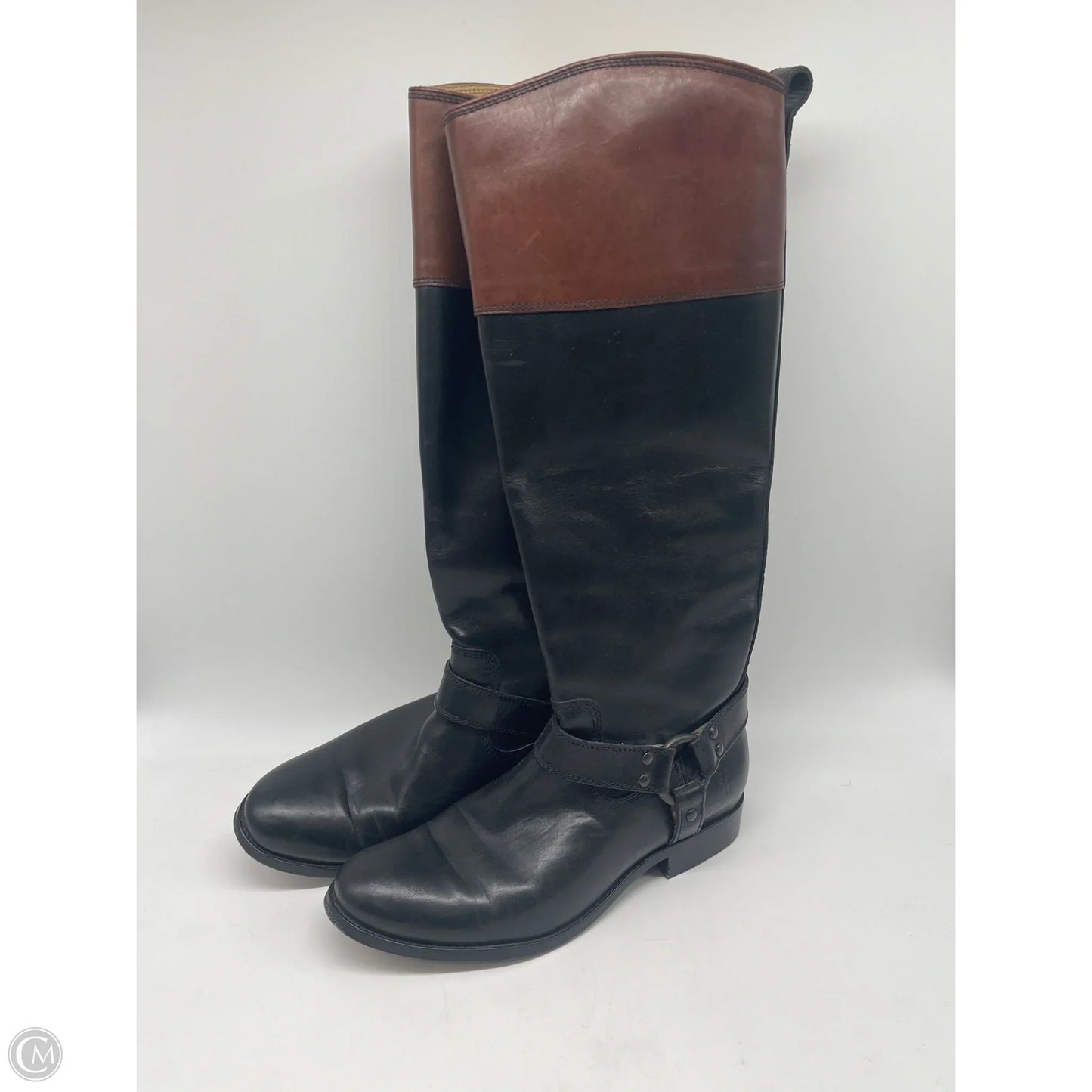 Boots Designer By Frye In Black, Size: 7