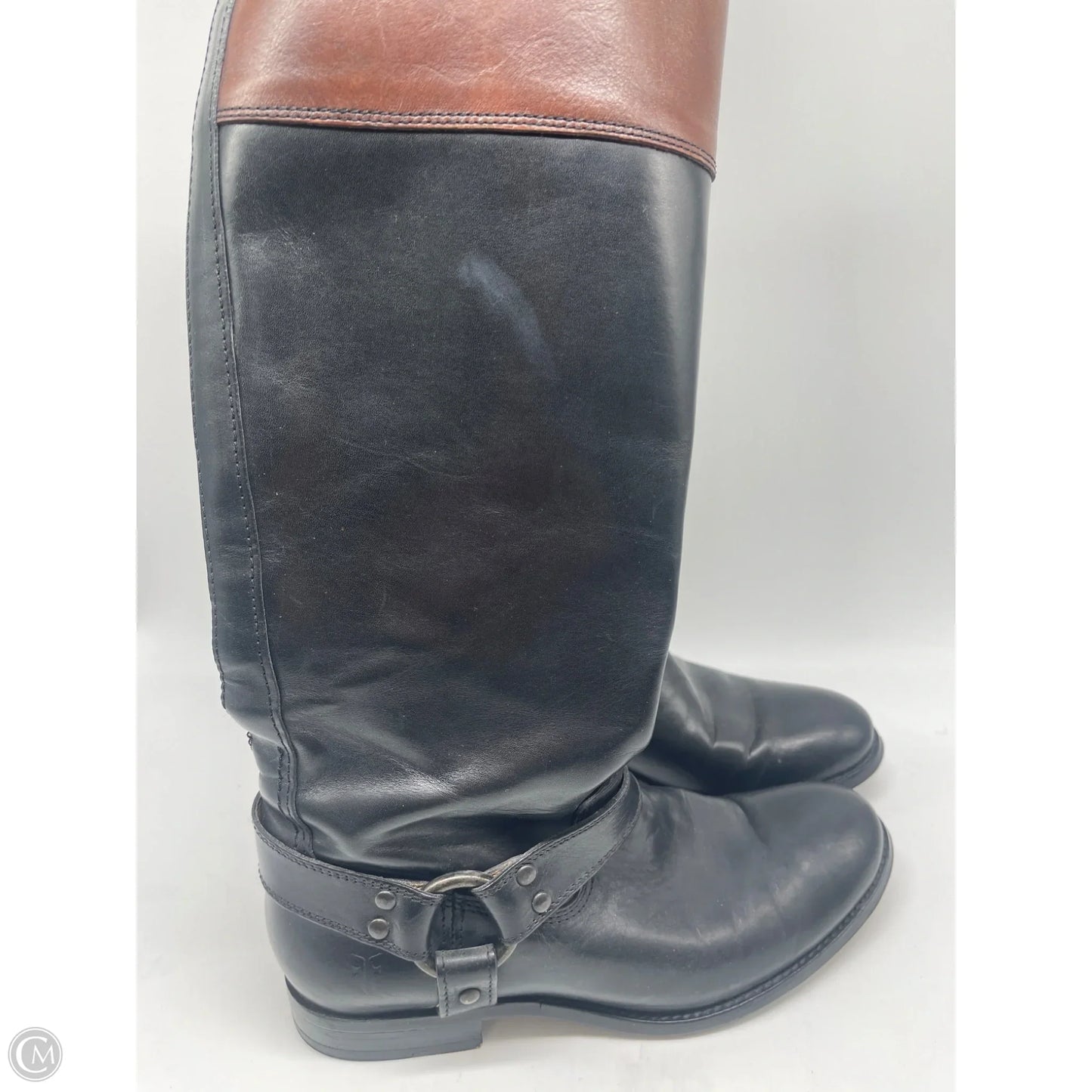 Boots Designer By Frye In Black, Size: 7