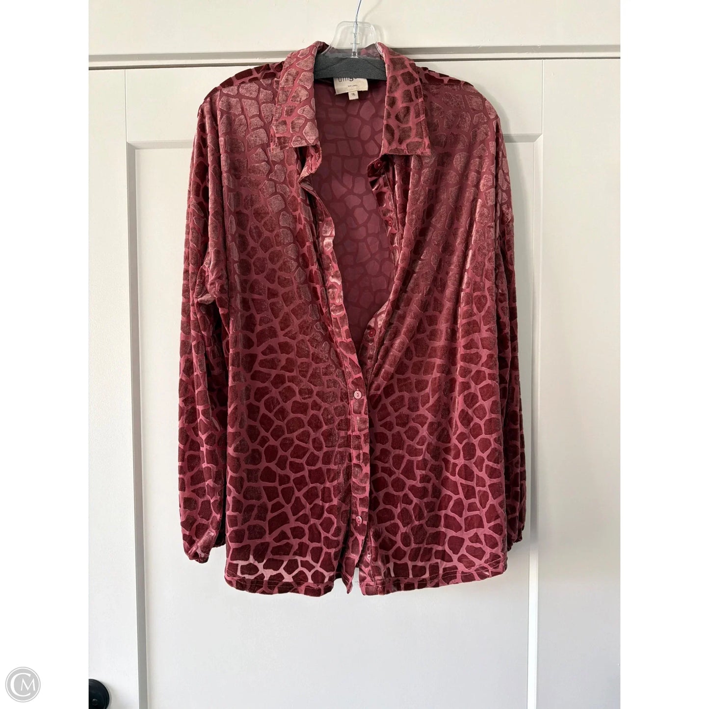 Top Long Sleeve By Umgee In Red, Size: 1x