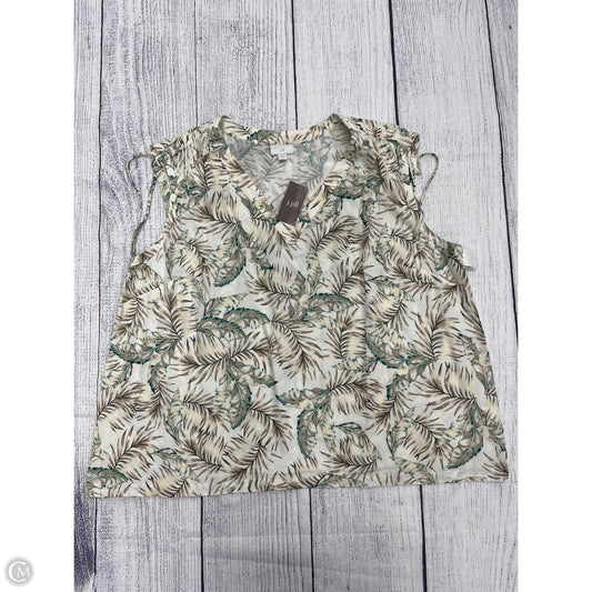 Tank Top By J. Jill In Cream, Size: 3x