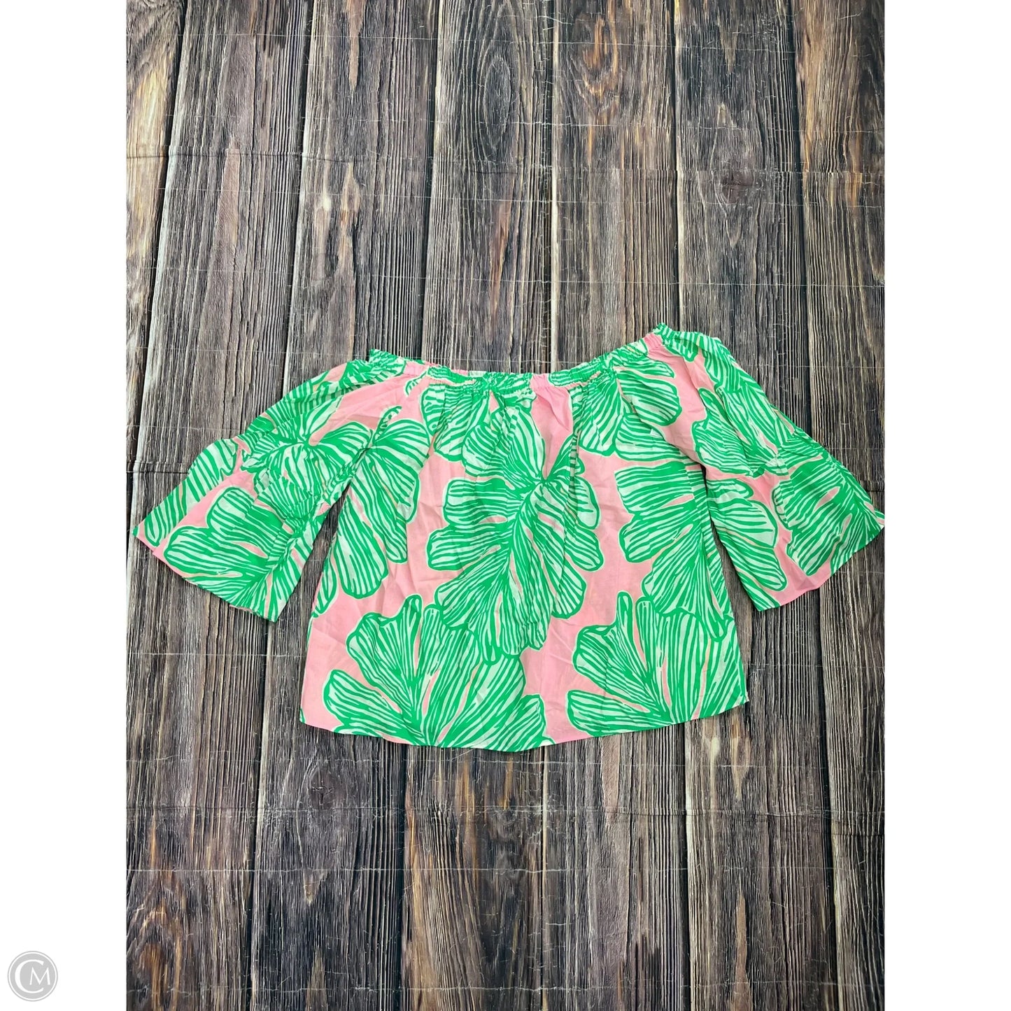 Top Long Sleeve Designer By Lilly Pulitzer In Green, Size: Xl
