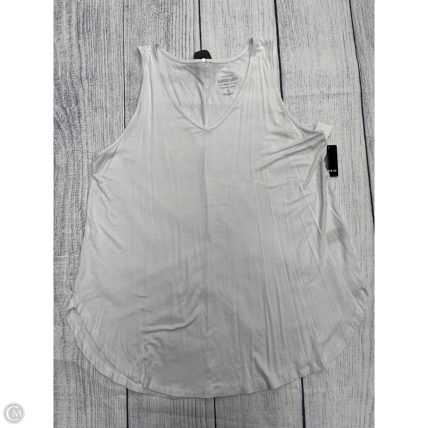 Tank Top By Torrid In White, Size: 3x